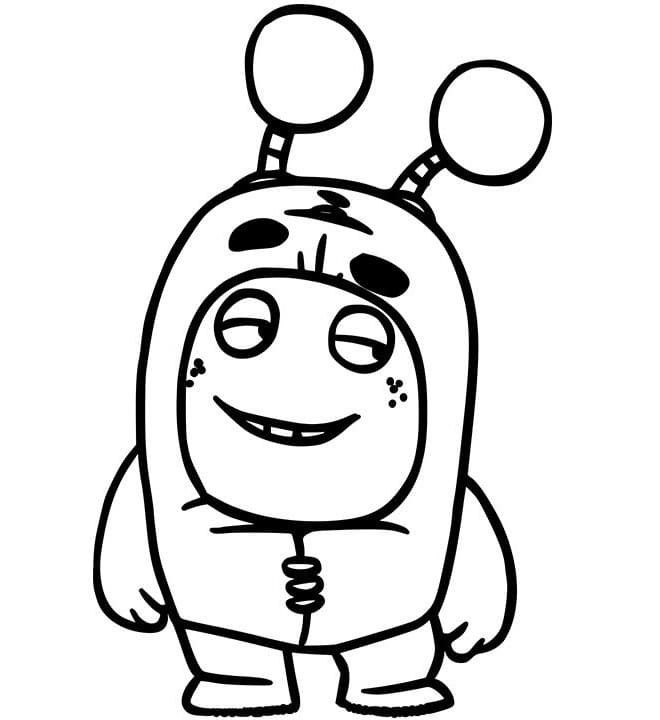 Çocuklar İçin Oddbods Boyama Sayfaları 