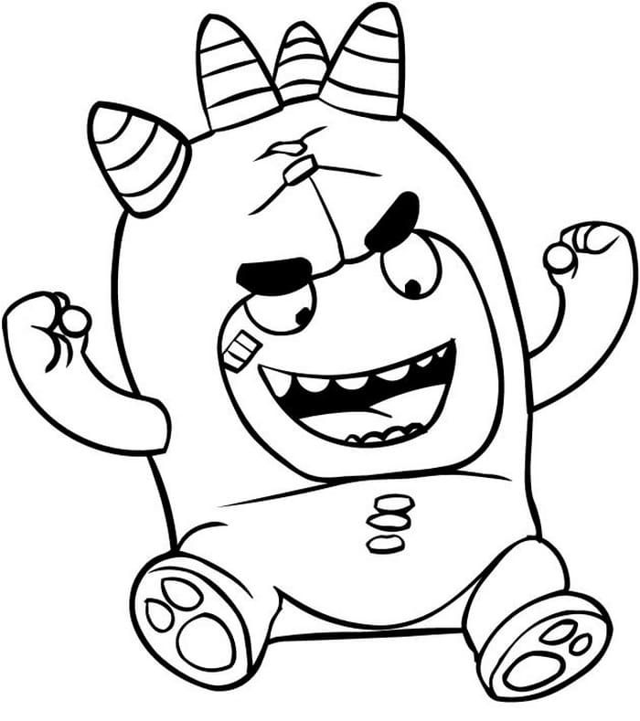 Çocuklar İçin Oddbods Boyama Sayfaları 