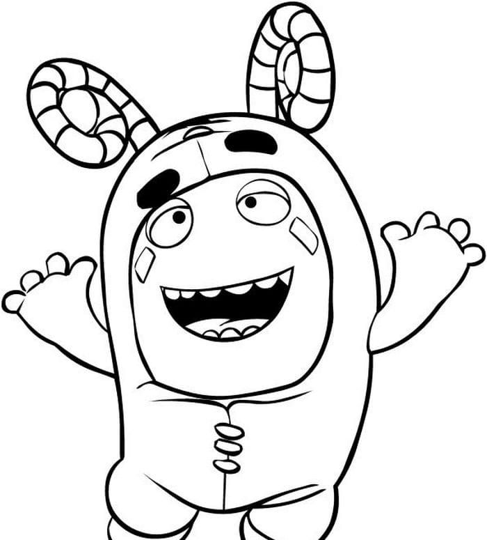 Çocuklar İçin Oddbods Boyama Sayfaları 
