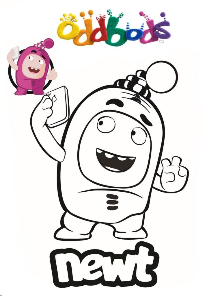 Çocuklar İçin Oddbods Boyama Sayfaları 