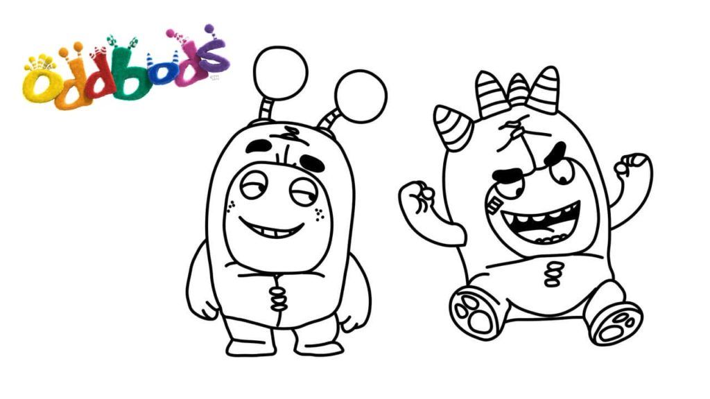 Çocuklar İçin Oddbods Boyama Sayfaları 