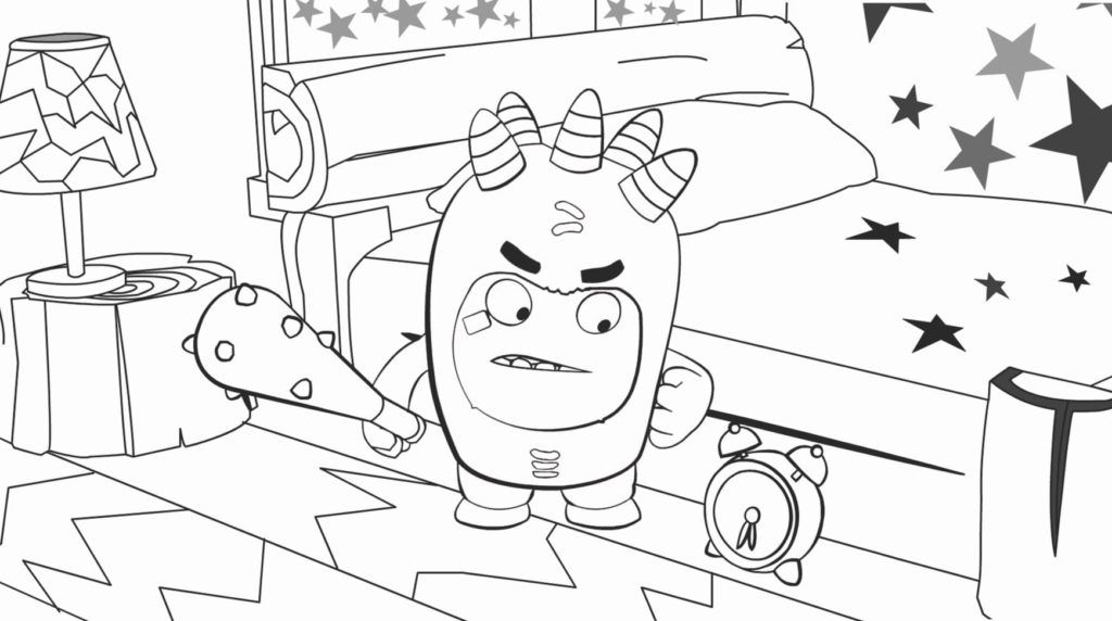 Çocuklar İçin Oddbods Boyama Sayfaları 