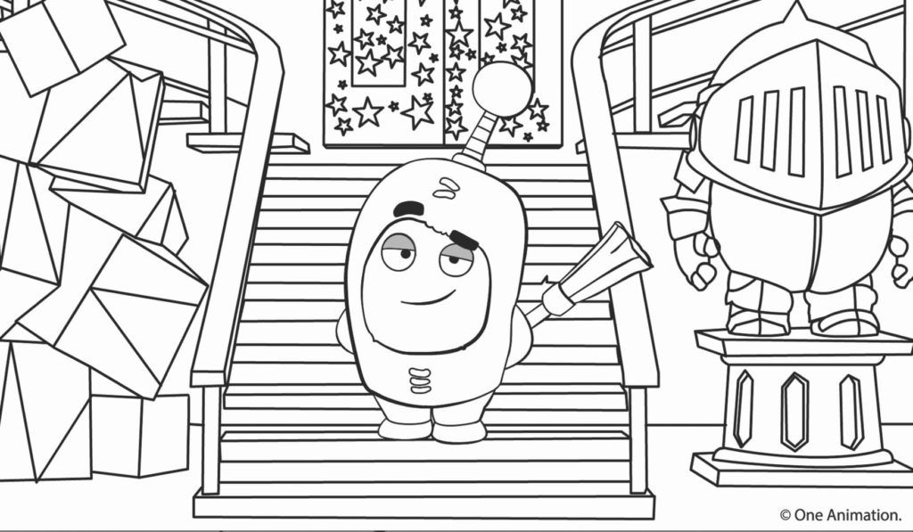 Çocuklar İçin Oddbods Boyama Sayfaları 
