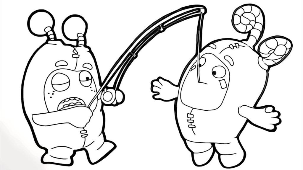 Çocuklar İçin Oddbods Boyama Sayfaları 