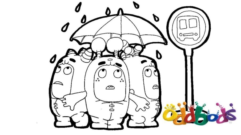 Çocuklar İçin Oddbods Boyama Sayfaları 