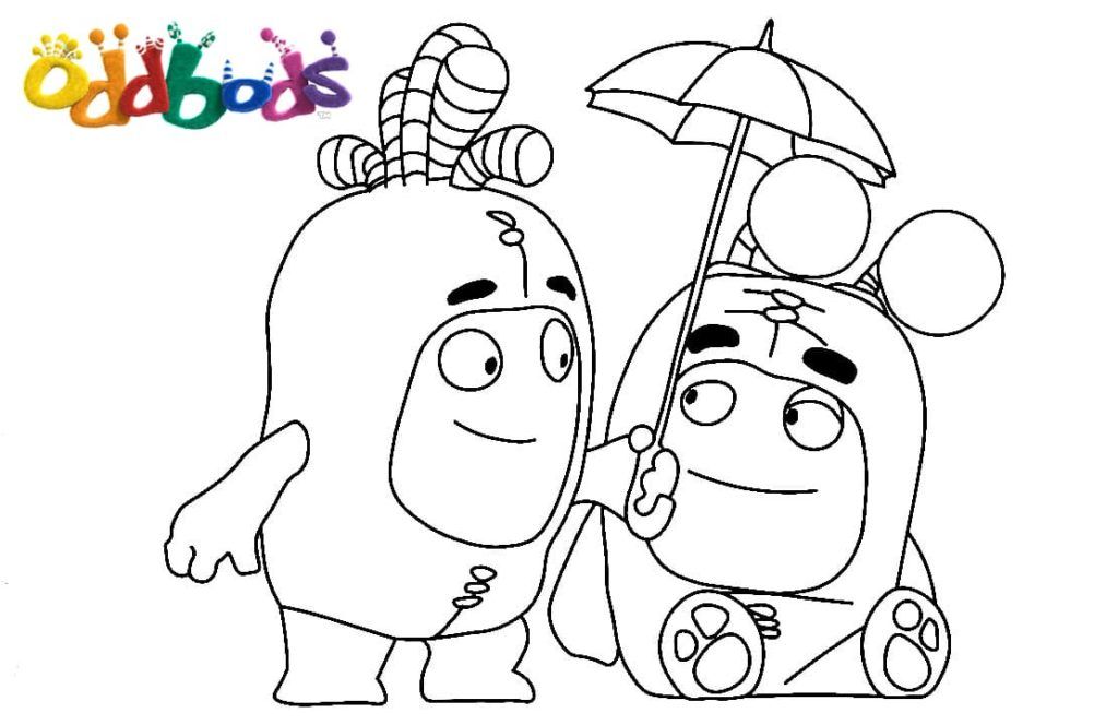 Çocuklar İçin Oddbods Boyama Sayfaları 