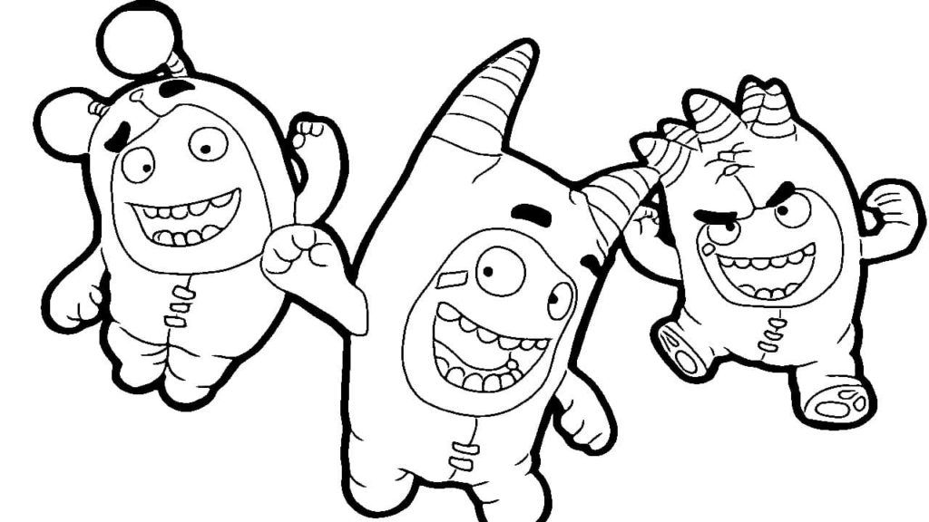 Çocuklar İçin Oddbods Boyama Sayfaları 