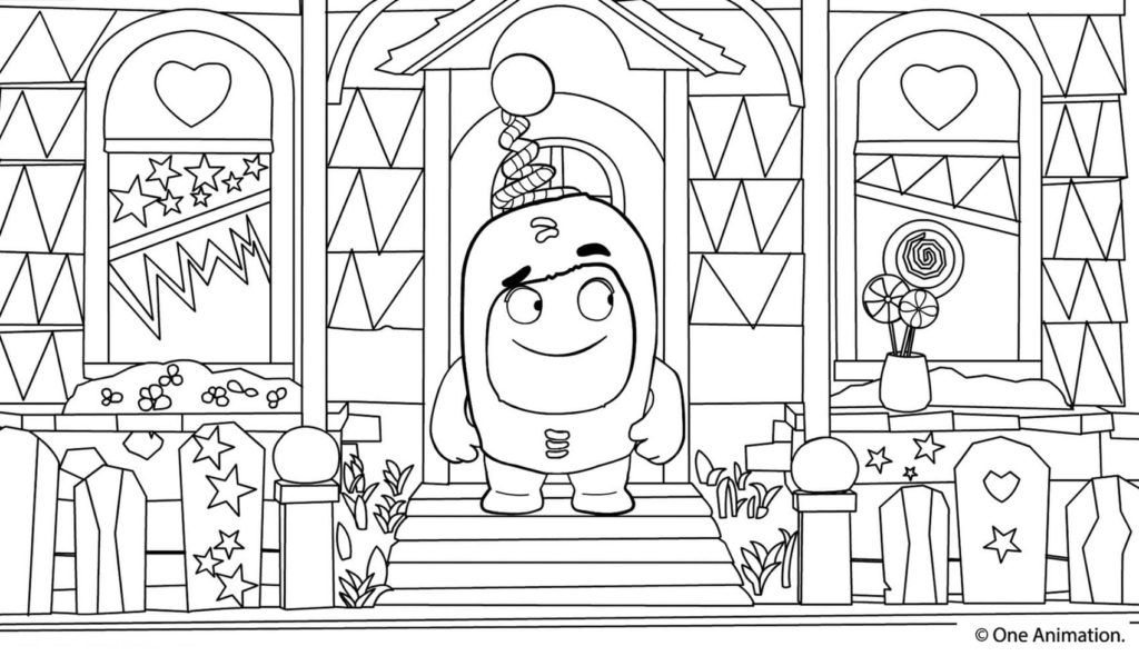 Çocuklar İçin Oddbods Boyama Sayfaları 