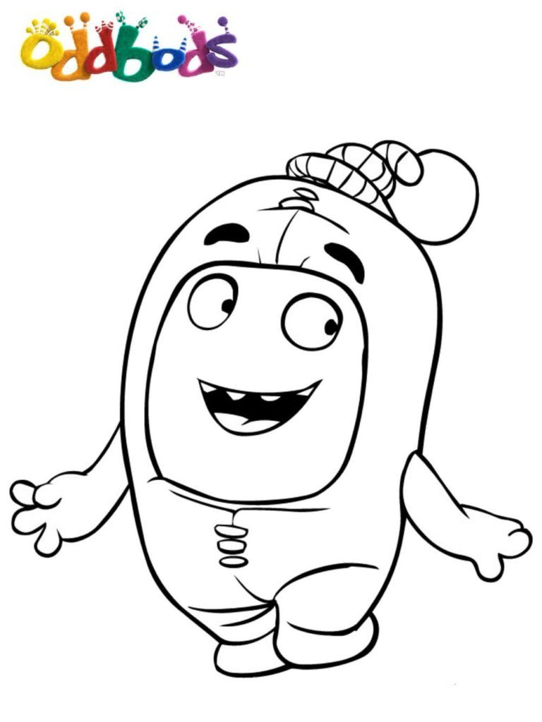 Çocuklar İçin Oddbods Boyama Sayfaları 