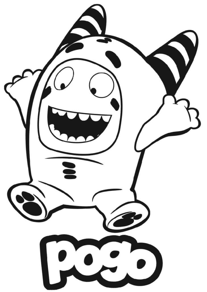 Çocuklar İçin Oddbods Boyama Sayfaları 