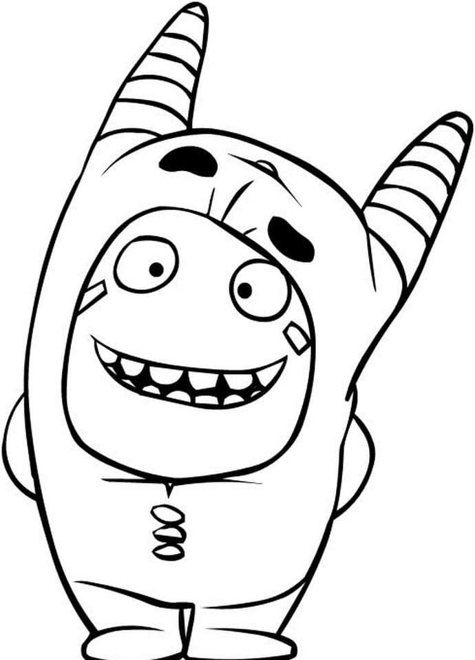 Çocuklar İçin Oddbods Boyama Sayfaları 