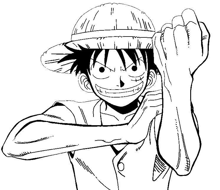 Çocuklar İçin One Pieces Boyama Sayfaları 