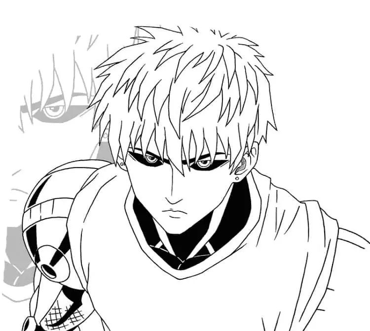 Çocuklar İçin One Punch Man Boyama Sayfaları 