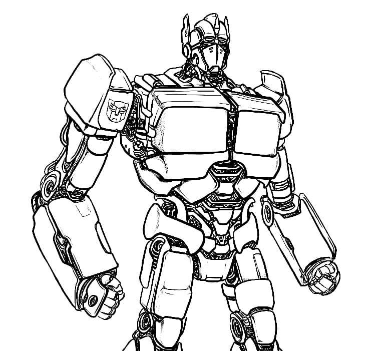 Çocuklar İçin Optimus Prime Boyama Sayfaları 