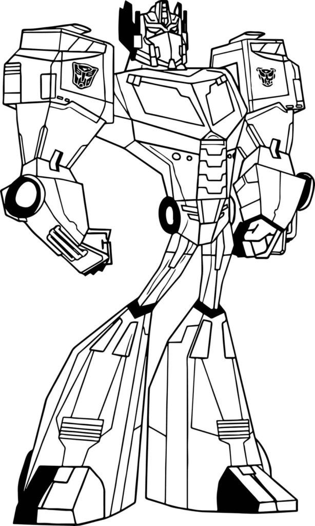 Çocuklar İçin Optimus Prime Boyama Sayfaları 