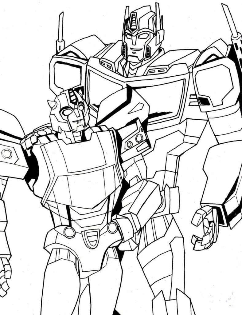 Çocuklar İçin Optimus Prime Boyama Sayfaları 