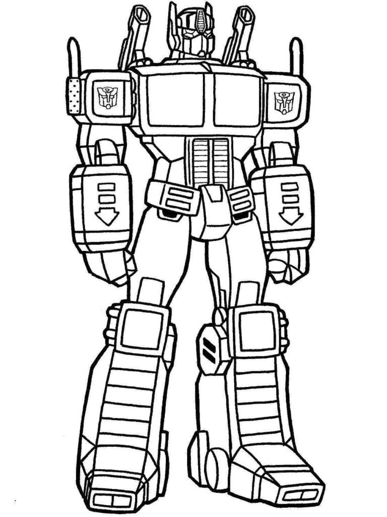 Çocuklar İçin Optimus Prime Boyama Sayfaları 
