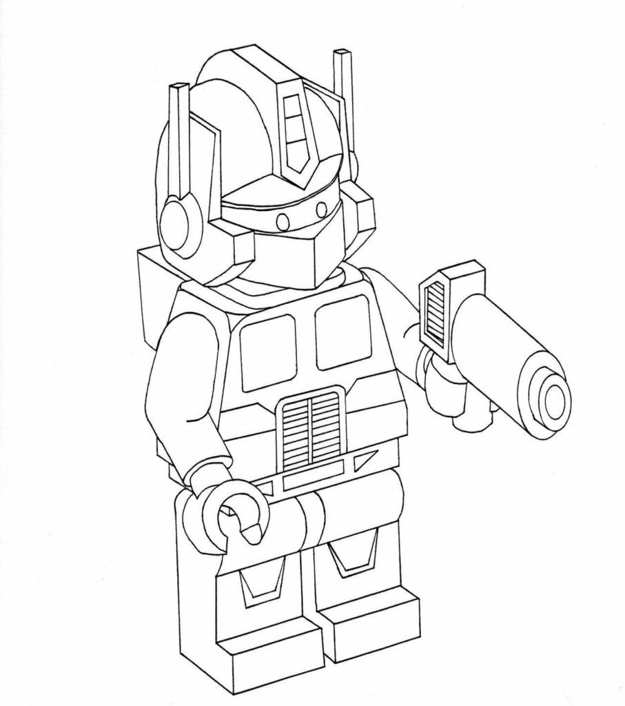Çocuklar İçin Optimus Prime Boyama Sayfaları 