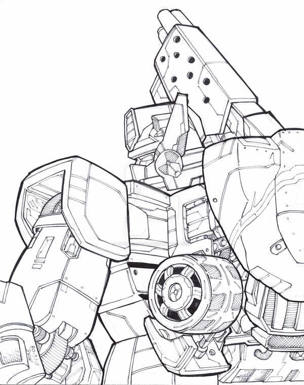 Çocuklar İçin Optimus Prime Boyama Sayfaları 