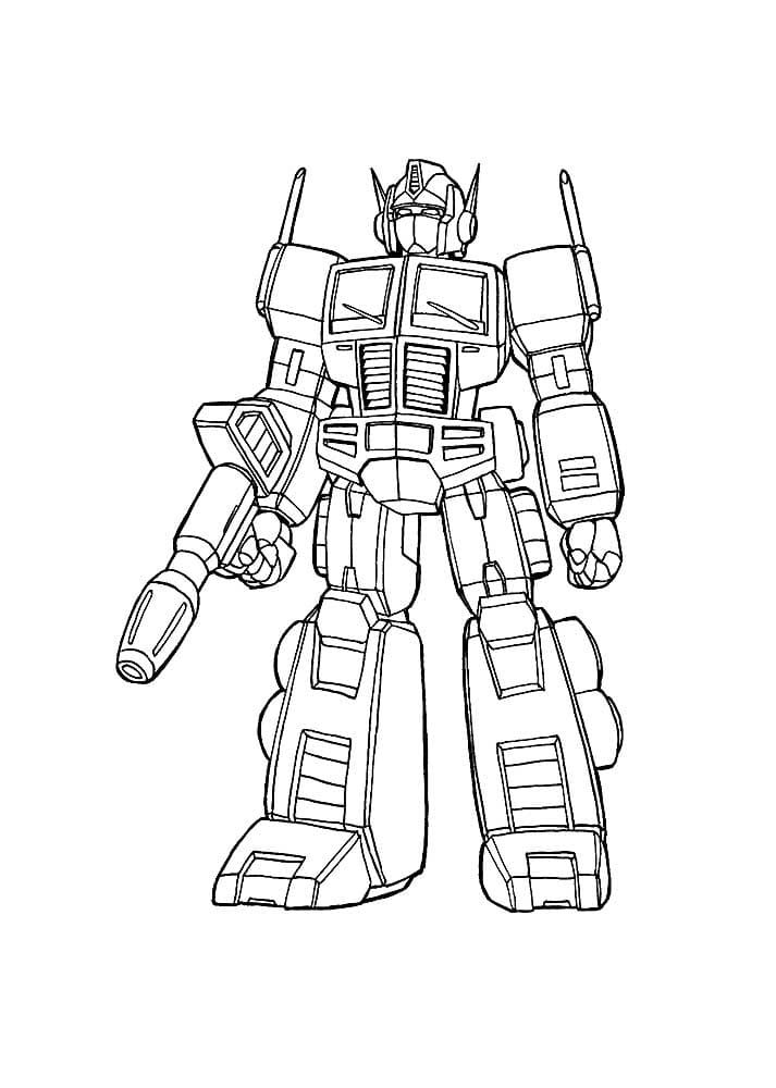 Çocuklar İçin Optimus Prime Boyama Sayfaları 
