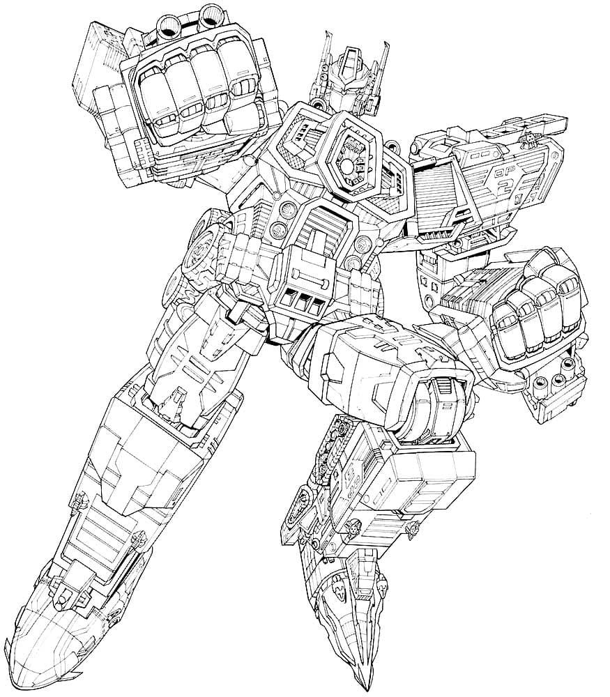 Çocuklar İçin Optimus Prime Boyama Sayfaları 