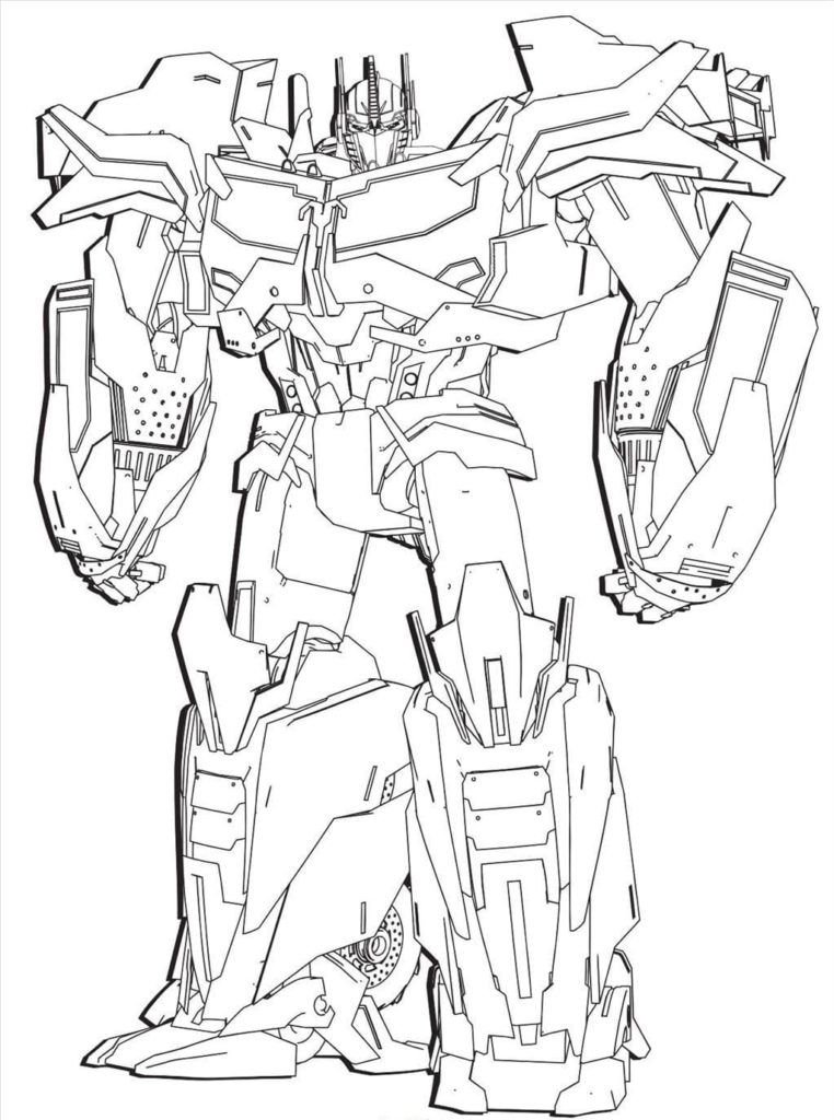 Çocuklar İçin Optimus Prime Boyama Sayfaları 