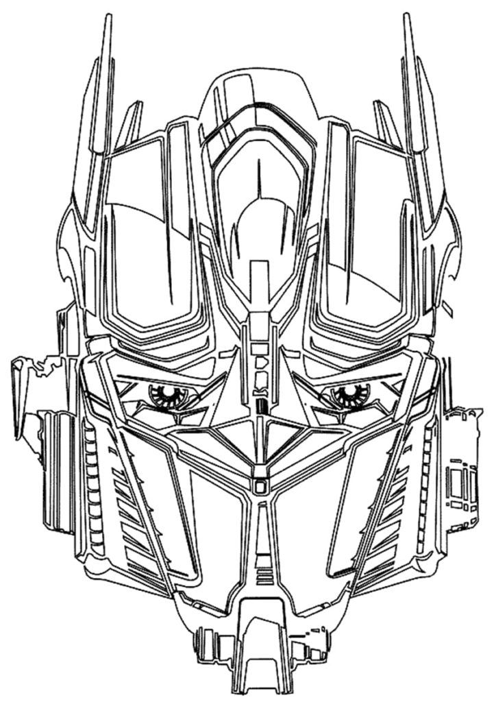 Çocuklar İçin Optimus Prime Boyama Sayfaları 