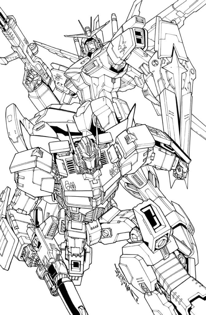 Çocuklar İçin Optimus Prime Boyama Sayfaları 