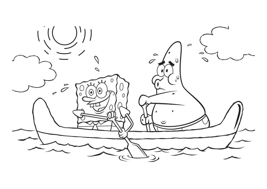 Çocuklar İçin Patrick Star Boyama Sayfaları 