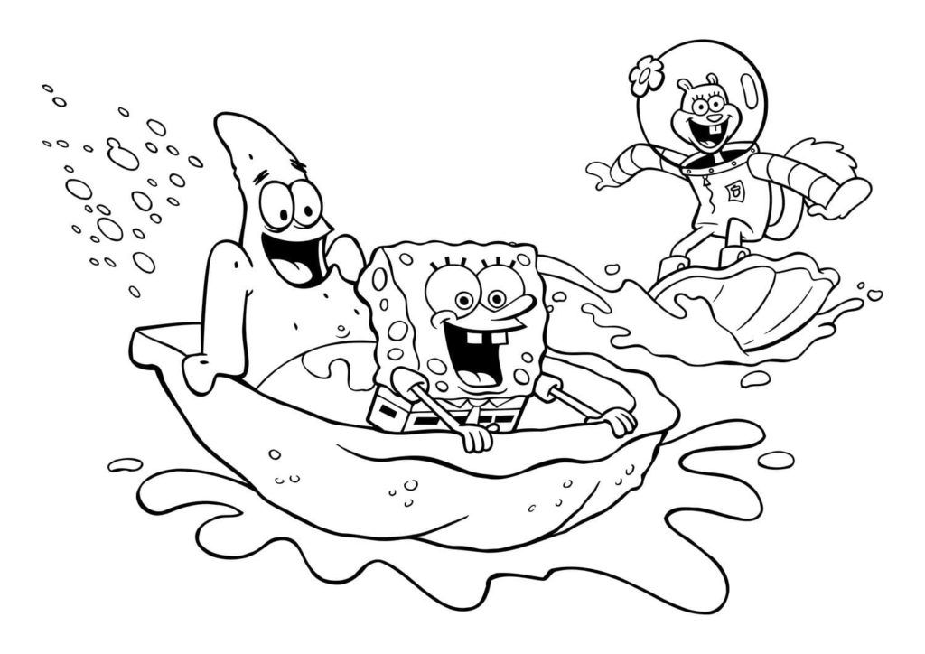 Çocuklar İçin Patrick Star Boyama Sayfaları 