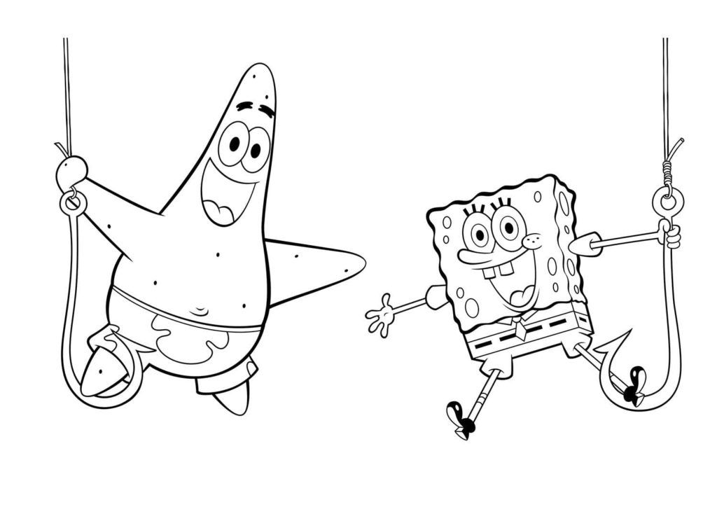 Çocuklar İçin Patrick Star Boyama Sayfaları 