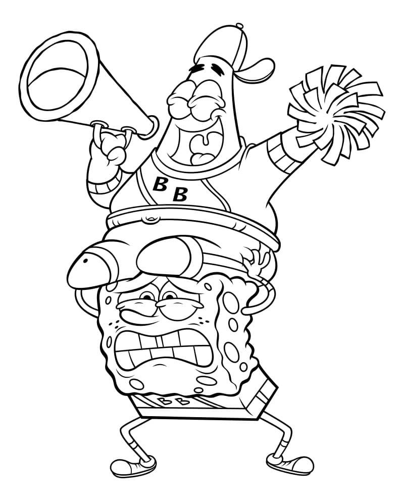Çocuklar İçin Patrick Star Boyama Sayfaları 