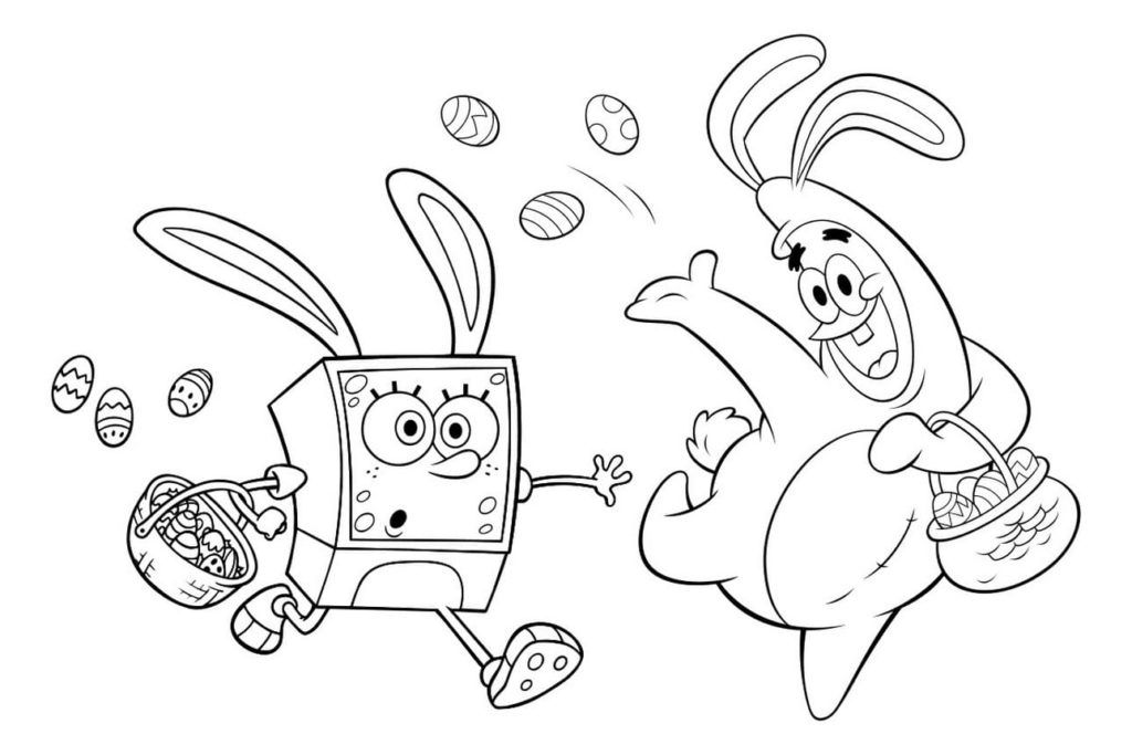 Çocuklar İçin Patrick Star Boyama Sayfaları 