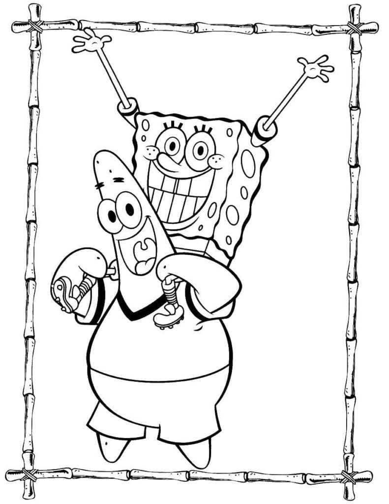 Çocuklar İçin Patrick Star Boyama Sayfaları 
