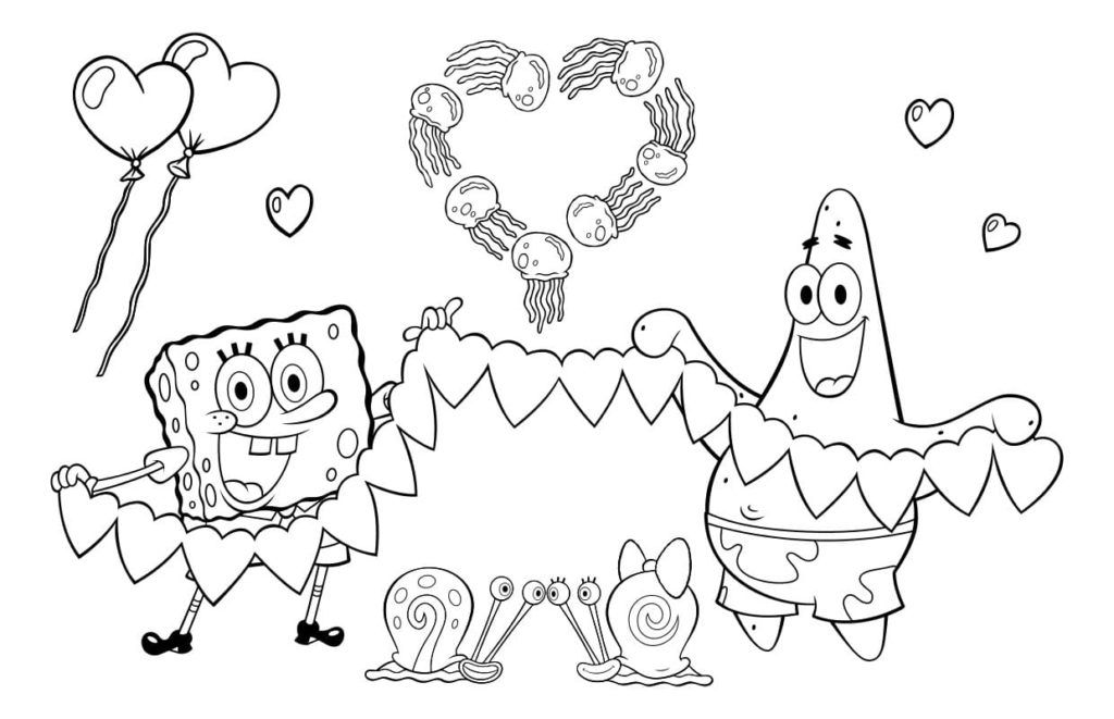 Çocuklar İçin Patrick Star Boyama Sayfaları 