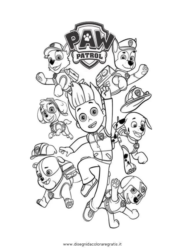 Çocuklar İçin Paw Patrol Boyama Sayfaları 
