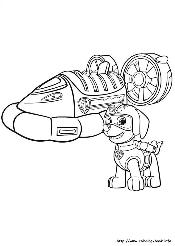 Çocuklar İçin Paw Patrol Boyama Sayfaları 