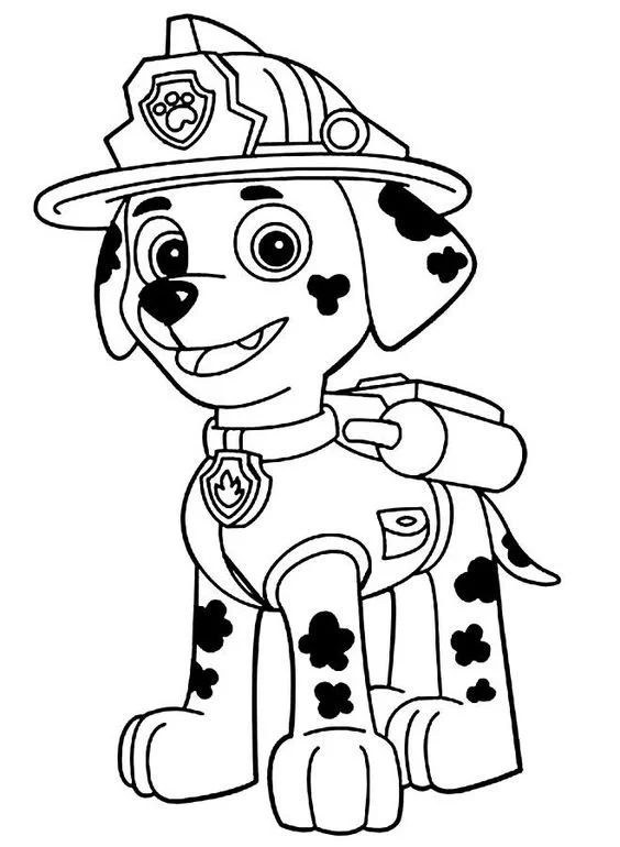 Çocuklar İçin Paw Patrol Boyama Sayfaları 