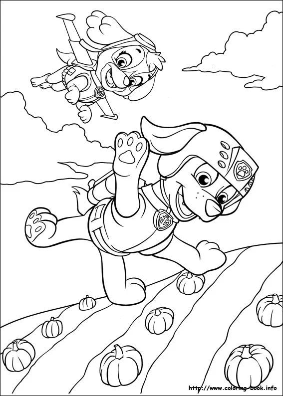 Çocuklar İçin Paw Patrol Boyama Sayfaları 