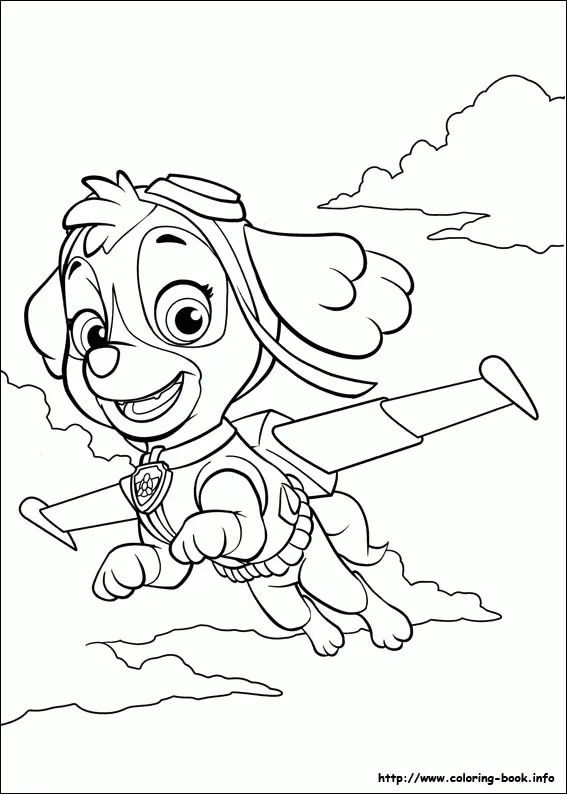 Çocuklar İçin Paw Patrol Boyama Sayfaları 