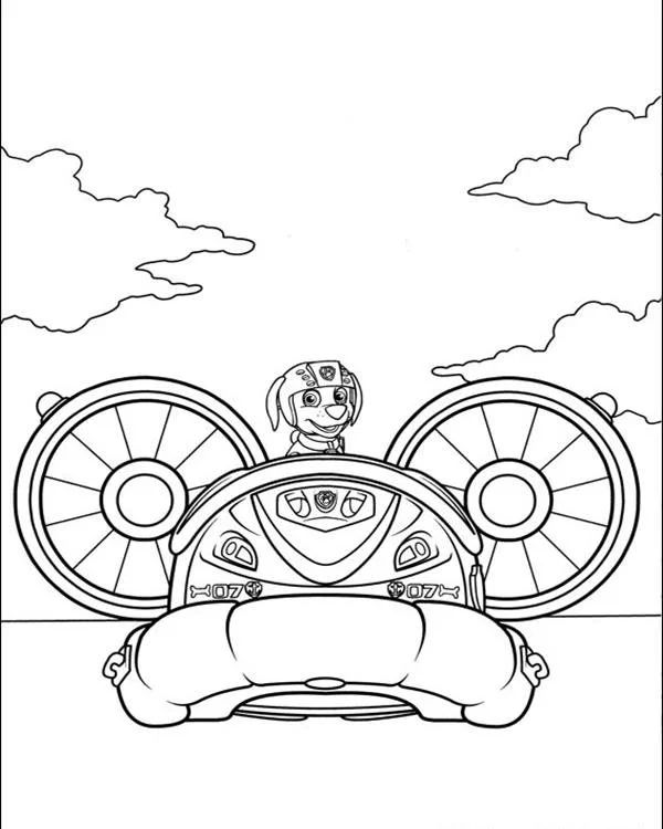 Çocuklar İçin Paw Patrol Boyama Sayfaları 