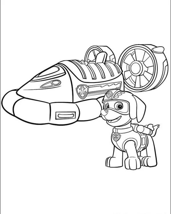 Çocuklar İçin Paw Patrol Boyama Sayfaları 