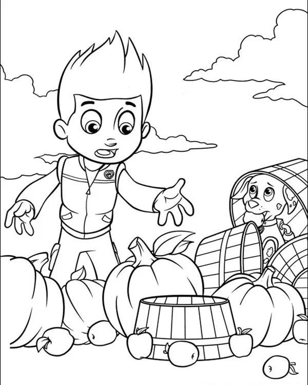 Çocuklar İçin Paw Patrol Boyama Sayfaları 