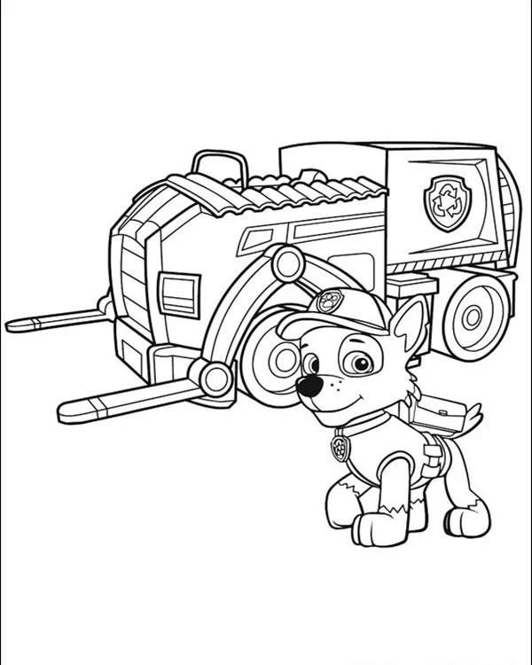 Çocuklar İçin Paw Patrol Boyama Sayfaları 