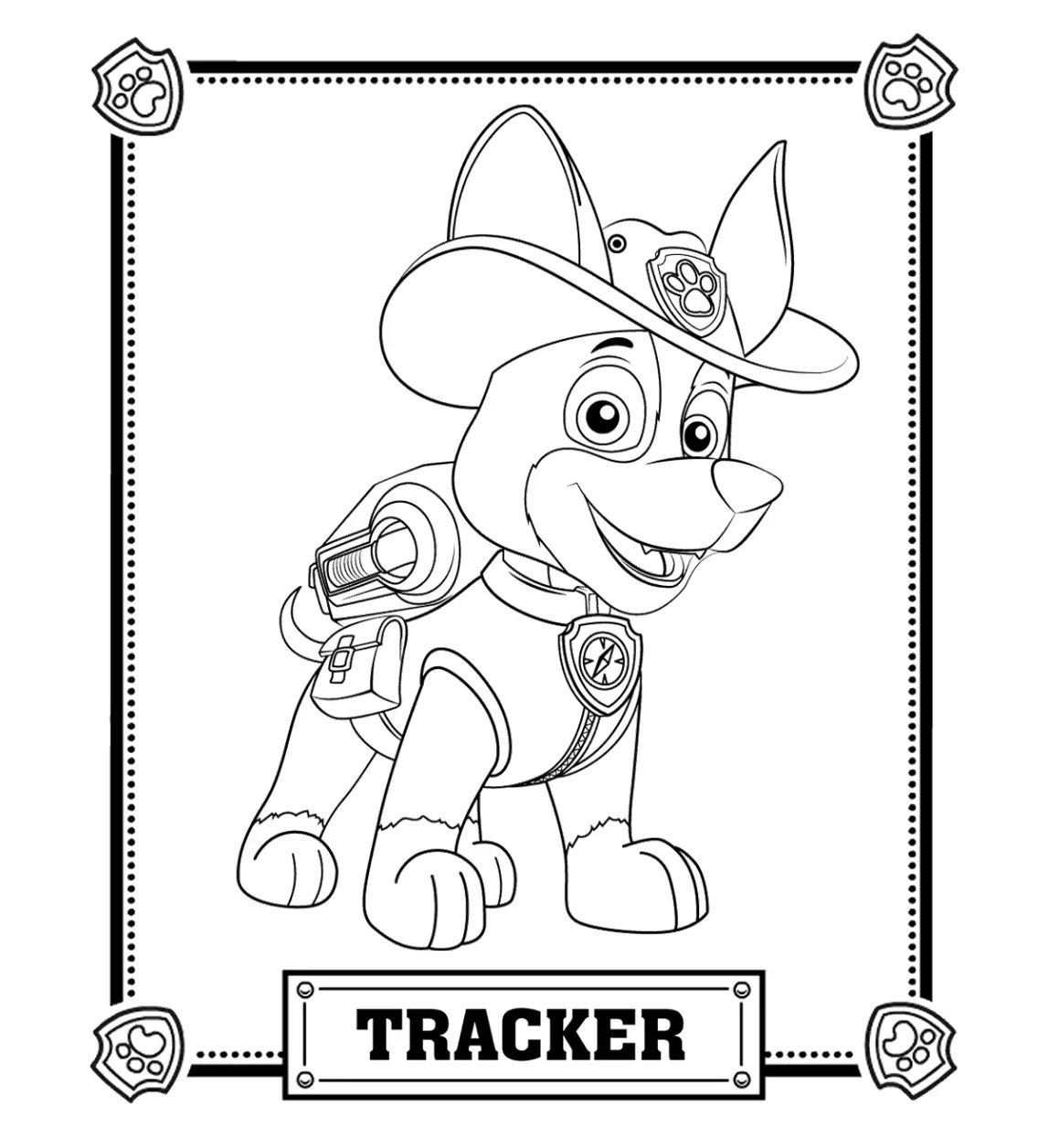 Çocuklar İçin Paw Patrol Boyama Sayfaları 