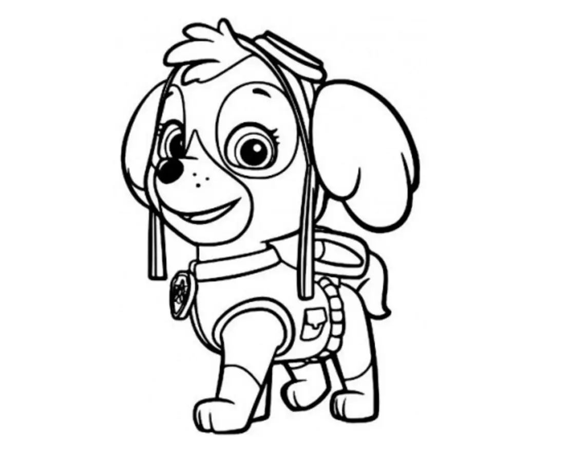 Çocuklar İçin Paw Patrol Boyama Sayfaları 