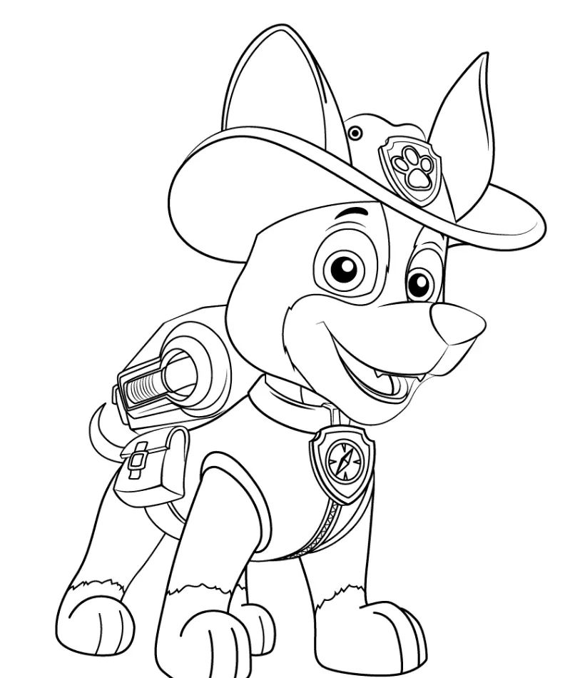 Çocuklar İçin Paw Patrol Boyama Sayfaları 