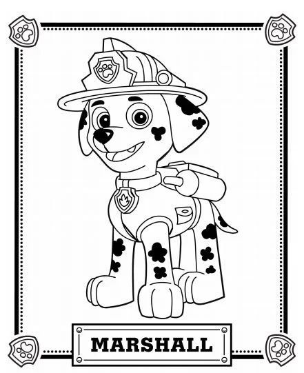 Çocuklar İçin Paw Patrol Boyama Sayfaları 
