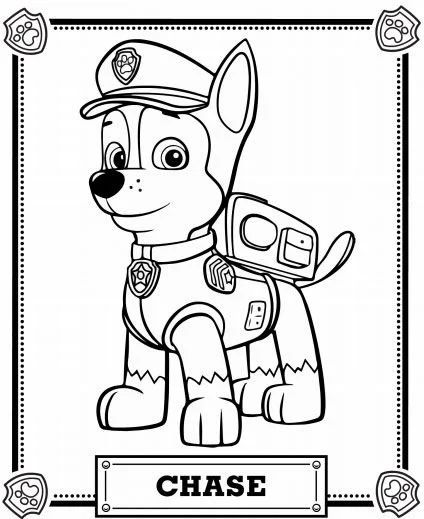 Çocuklar İçin Paw Patrol Boyama Sayfaları 