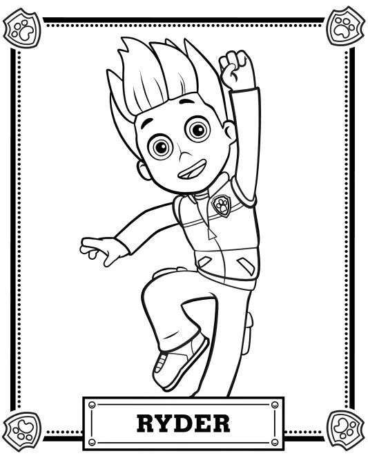 Çocuklar İçin Paw Patrol Boyama Sayfaları 